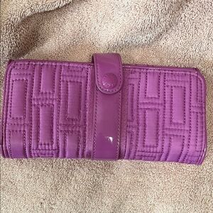 Vera Bradley Quilted Wallet in Purple